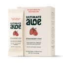 אבקת Aloe האולטימטיבית - Strawberry Kin Flavor, תומך בבריאות העיכול, מערכת החיסון וריפוי רגיל, Aloe ב ערכות אבקה קונסטרוקנט, 16 Packets, Gluten-Free, טבעוני, non-GMO
