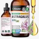 BIO KRAUTER Astragalus Tincture - Astragalus Root Extract for Immune Support - אלכוהול וסוכר חינם - High Absorption - טבעוני טיפות 4 Fl.Oz.