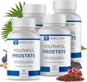 Prostate-Saw Palmetto for Men, Boosts אנרגיה עם Panax Geneseng, Antioxidant Protection, ויטמין E & Lycopene, מקדם את Vitality & Well-להיות - תוסף Prostate (Pack of 4)