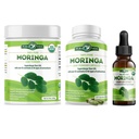 PURA VIDA MORAA אבקה 8 oz קפסולות (120 Count) ו- Moringa Leaf Extracts (2fl oz)
