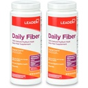 LEADER Psyllium Husk אבקת תוספת 4in-1 סיבים לבריאות העיכול, הצמח מבוסס 100% טבעי Psyllium Husk Daily סיבים, Gluten Free, non-GMO, בהשוואה Metamucil 20.3 OZ (Pack של 2)