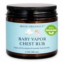 איירין אורגנים בייבי Vapor Chest Rub ניקוי Vapoרוב עשה עם חומרים לא רעילים כמו שמן Ocalyptus Essential, בטוח עבור כל הגילאים, תינוקות, ילדים חולים חיוניים