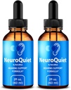 NutraRize (2 Pack NeuroQuiet Drops - פורמולה תמיכה שמיעה רשמית עם חומרים טבעיים, נקיים כדי לעזור לשמור על בריאות האוזן, Premium Gotas Review (60 משרתים)