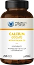 ויטמין World Calcium 600 מ"ג + ויטמין D3 250