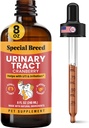 8 Ounce Urinary Tract זיהום טיפול עבור חתולים וכלבים - בוגר Dropper (1/4 ML מצטבר עד 1 ML) Cranberry UTI תוסף, Kidney ו Bladder תמיכה, 8 oz