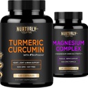 Magnesium Citrate & Oxide 500 מ"ג תוסף ו- Turmeric Curcumin - High Absorption מקסימום כוח - תוספי Turmeric עבור משותף, Hearth Health