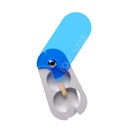 EQUADOSE Pill פיצולter עם Precision אלומיניום Blades, בטוח ונקי לחתוך טבליות קטנות וגדולות, ויטמינים וגלולות, טבליות קלות לחלקר עבור תרופות מרגיעות
