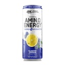 Optimum Nutrition Amino Energy Sparkling hydrotion לשתות, אלקטרוליטים, קפאין, Amino Acids, BCAAs, סוכר חינם, Blueberry Lemonade, 12 Fl Oz, 1 ספירה (Packaging May Vary)