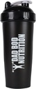 Daddy Bod Nutrition Funny Protein Shaker, 28 כוס מים (Black Lid)