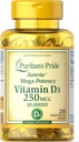 ויטמין הגאווה של Puritan D3 250 mcg (10,000 IU) Softgels, 200 הרוזן