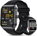 שעונים חכמים עבור נשים (Answer Make Call), 1.95" Fitness Watch עם Blood Oxygen Heart Rate Sleep Monitor, 100+ Sports IP68 Waterified Fitness Watch for Android Phones