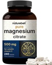 NatureBell Magnesium Citrate 500 מ"ג, 240 קפסולות