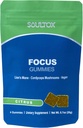 Soultox Focus Lion's Mane Gummies - Citrus Flavor - פורמולה טבעונית עם אריות אורגניות Mane ו- Cordyceps - Enhance Memory, Focus and Energy - Citrus Flavor - Single Pack