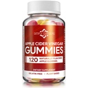 Apple Cider Vinegarmies with the Mother - ACV Gummies for Detox, ניקוי ו- Immune Support - Made with Black Carrot & הג'ינג'ר יבש - Pectin Based, non-GMO, Gluten-Free (120 מסטיק)