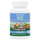 Natures Plus Animal Parade Tooth Fairy Children's Chewables - Natural Vanilla Flavor - 90 Animal-Shaped Tablets - תוספי בריאות שיניים - Vegetarian, Gluten Free - 45 משרתים