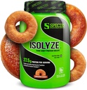 אכילת מינים Isolyze אבקת חלבון Whey, 100% Whey Isolate עבור בניין שרירים, 27.5g חלבון Per Scoop, No Sugar & Low Fat (Cinnamon Donut, 22 משרתים)