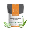 רק Jaivik 100% אורגני אבקת Aloe Vera - 227g /0.5 LB USDA אורגני מוסמך (Aloe Barbadensis)
