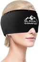 Glacial Comfort Migraine הקלה Cap - Cold Therapy & Compression for Headache Relief, Fitable & Reusable, Freezable, Odorless, non-Toxic, Comfortable Fit for All Head Sizes, Mothers Day Gift.
