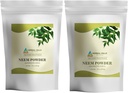 HerBAL HILLS Neem Leaf אבקת Fresh Leaves Pure Neem Pack של 2 Combo