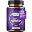 High Potent Magnesium Complex כמוסות - משולש Magnesium Band with Taurate Glycinate ו Malate - 400 מ"ג תוספת תמיכה מרגיעה ובאופן כללי לא-GMO טבעוני 90 קפסולות