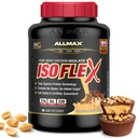 AllMAX Nutrition - ISOFLEX אבקת חלבון Whey, חלבון Whey חלבון Isolate, 27g חלבון, שוקולד בוטנים, 5 פאונד