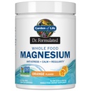 גן החיים ד"ר פורמולה Whole Food Magnesium 419.5g אבקת - אורנג ', Chelated, non-GMO, טבעוני, כשר, Gluten & Sugar חינם עם Probiotics - Best for Anti-Stress, Calm & סדירות