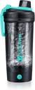 VOLTRX Shaker Bottle, Gallium USB C Rechargeable Electric Proteiner, Shaker Cups forחלבון ו- Meal Switch Shakes, BPA Free, Made with Tritan, 24oz