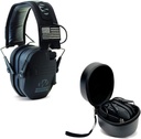 Razor Slim Electronic Shooting Hearing Protection Muff (Sound Amplification and Suppression) with Protective Case