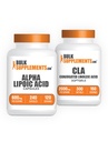 BulkSupplements Alpha Lipoic Acid כמוסות 240ct + CLA 2000 מ"ג Softgels 300ct Bundle