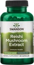 Swanson Reishi Mushroom 500 מיליגרם 90 קפסולות