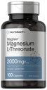 Horbäach Magtein Magnesium L-Threonate | 2000mg תוסף | 100 קפסולות | עבור גברים ונשים | Non-GMO ו- Gluten Free