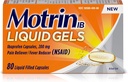 Motrin נוזל-Gels 200mg Ibuprofen, 80 Count Per בקבוק