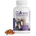 Bronson CLA 3000 תוספת גבוהה עוצמה תומכת בניהול משקל בריא Lean שריר מסה לא-Stimulating Conjugated Linoleic Acid 120 Softgels
