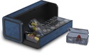 גלולת גלולות 2 פעמים ביום, Am Pm Twice Daily Pill Case, Detachable Large Travel Pill Box 7 Day, Weekly Pill Container for ויטמין Medicine Supplement Fish Oil (כחול)