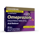 GoodSense Omeprazole נדחה טבליות 20 מ"ג, Acidductionr, Treats Frequent Heartburn, 28 Count Count