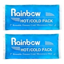 Soft Ice Packs Reusable Gel Pack 2, Hot and Cold Gel Ice Packs for Injuries, Headaches, Joint Pain Relief, Comfort Ice Pack Flex Therapy on Neck, Ankle, Knee, Leg, Shoulder, Elbow, Wrist, Feet