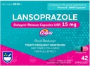 Rite Aid Lansoprazole 15 מ"ג - 42 קפסולות, Acid Delayed משחרר קפסולות USP, Heartburn Relief ו- Acid Reflux, עד 24 שעות של הקלה