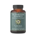 Natura Health Products Mushroom Synergy תוסף טורקיה Tail, Red Reishi, Chaga, & Poria Mushrooms - Modulates תגובה חיסונית בריאה * (180 קפסולות)