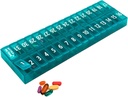 Once-a Day Monthly Pill Organer Removable Lid for Easy Loading - תרופות גלולות השוואתיות גדולות לחודש שלם פלוס השוואת גלולות נוספות BPA חינם