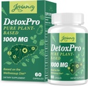 1000 MG Gentle Detox ניקוי, High-Potent, Gut Cleanse & Detox קפסולות לנשים וגברים, Detoxification טבעי, קולון, Liver, Antioxidant & Digestive תמיכה, 60 קפסולות