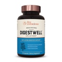 Live Conscious Digest Well Immediate Support - תמיכה מהירה-מעשית | Broad Spectrum Enzyme, Probiotic & Herbal Formula - Decreases Everyday Gas & Bloating - 90 קפסולות