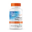 Doctor's Best Collagen Types 1 & 3 עם פפטן, Non-GMO, גלוטן חינם, Soy Free, תומך שיער, עור, ציפורניים, Tendons & Bones, 1000 מ"ג, 180 טבליות
