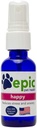 Happy - All Natural Liquid Spray תוסף - Eases Separation Anxiety, Helps with Vet Visits, Travel, Grooming, אובדן חבר (Spray 1 oz)