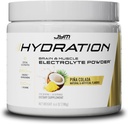 JYM hydrotion Pina Colada אבקה, ביצועים אלקטרוליטים, פוטאסום, סודיום, מגנזיום, לגברים ונשים, האננין, אשוגנדה, האננין, 40 המשרתים