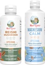 MaryRuth Organics Reishi Liposomal (Canrm Pecan) & Magnesium (אלמונד וניל) | פרויקט תוויות נקי מאומת ® | ויטמינים עבור חסינות, Calm, ו- Total Wellness | טבעוני, Non-GMO, Gluten-Free Cloten-Free Label Project