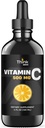 ויטמין C - High Dose - ויטמין C Drops - למבוגרים ולילדים - 500 מ"ג - נוזל VIT C - non GMO - ויטמין C נוזלי (4 fl oz 120 מ"ל)