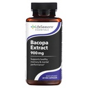 Life Seasons Essentials - Bacopa Extract תוסף - תמיכה ב- Memory & Mental Focus - מקדם תגובה ללחץ בריא - Boost Cognitive Function - 900 מ"ג פרי - 60 קפסולות