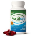 Fortifeye Focus Eye Care תוספת של 30 קפסולות Softgel - משולש Carotenoid כולל Astaxanthin, Lutein, Zaxanthin תוספי מזון, ויטמין עיניים, תומך עיניים Fatigue וכחול הגנה על אור כחול