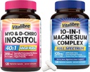 Inositol תוסף 120 קפסולות ו 10 ב 1 Magnesium Complex 120 קפסולות