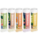 משקאות היומיים הידרציה + Immune Support (5) Flavor Combo Pack | Tasty פירות Flavors - 0g Sugar - Daily Use | 5 Tubes/50שרתים (10 טבליות Per Tube)